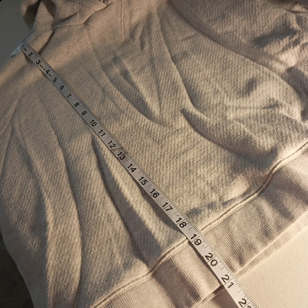 Madewell MWL Heather Grey Hoodie Sweatshirt Relaxed Fit 1X - Picture 7 of 8
